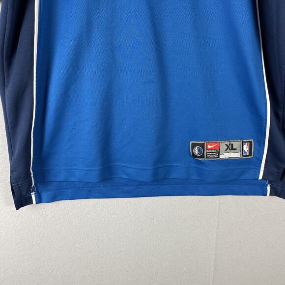 Nike Team Vintage Y2K NBA Dallas Mavericks Blue 1/4 Zip Pullover Mens XL - Picture 3 of 16